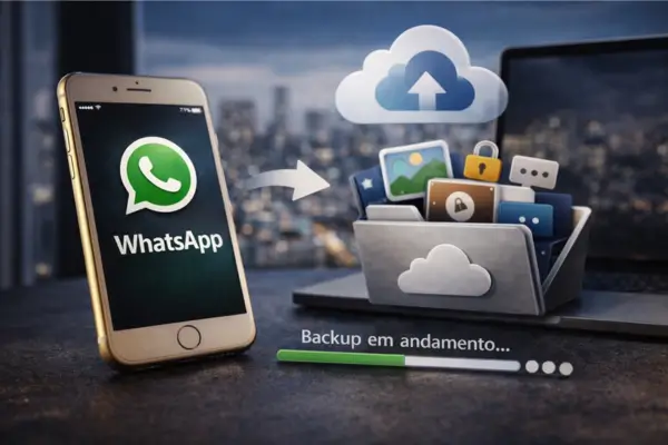 Backup do WhatsApp no iPhone usando iCloud